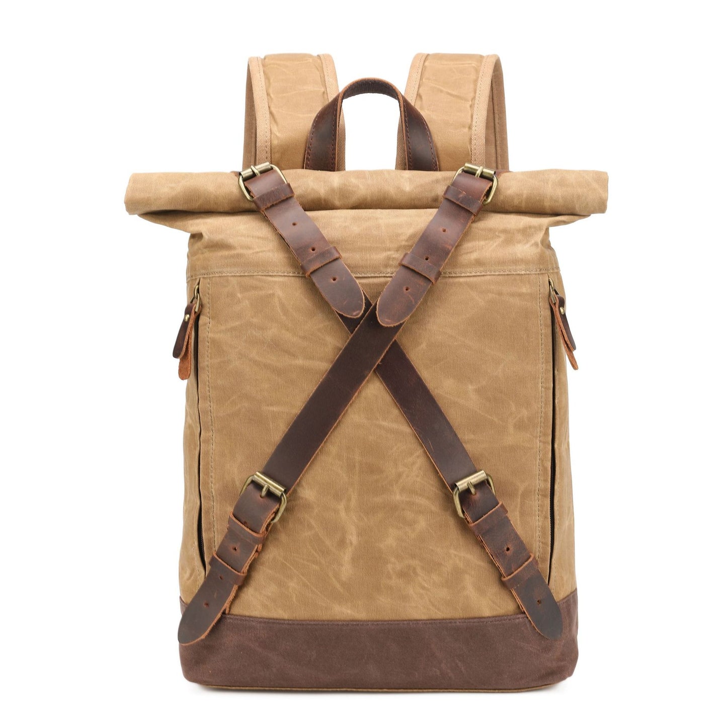 Retro Waterproof Oil Wax Canvas Crazy Backpacks
