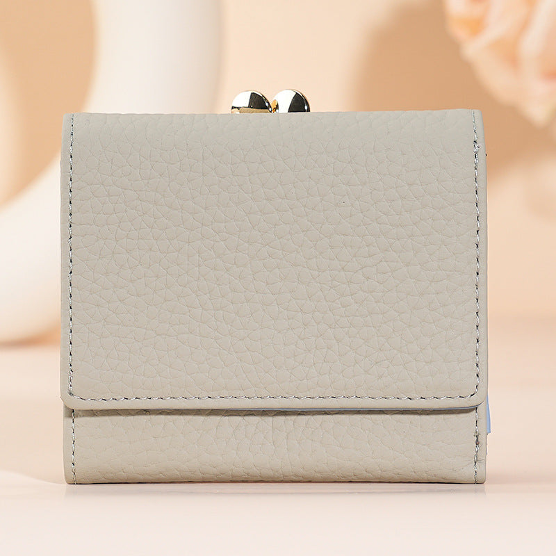 Women's Beautiful Charming Genuine Leather Swiping Ladies Wallets