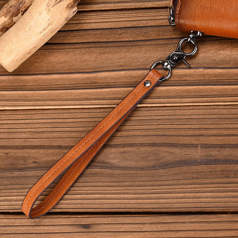 Men's Tanned Leather Retro Long Hand-rub Color Men's Wallets