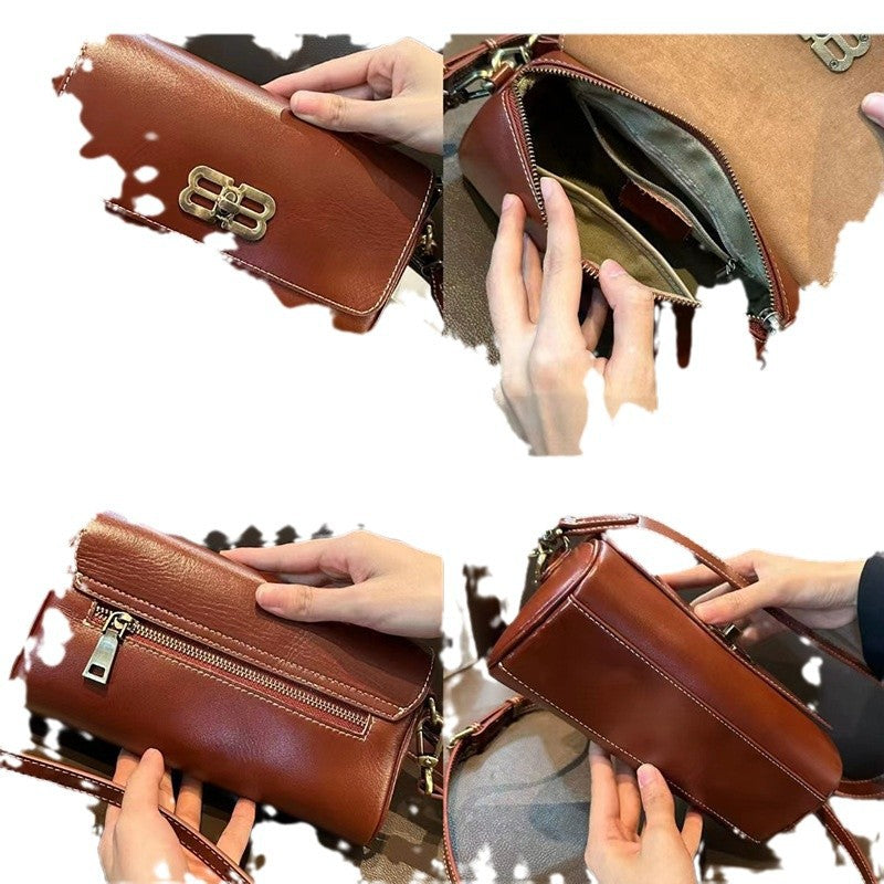Women's Genuine Leather High Sense Design Fashion Bags