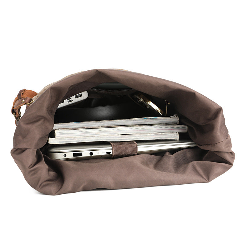 Retro Waterproof Oil Wax Canvas Crazy Backpacks