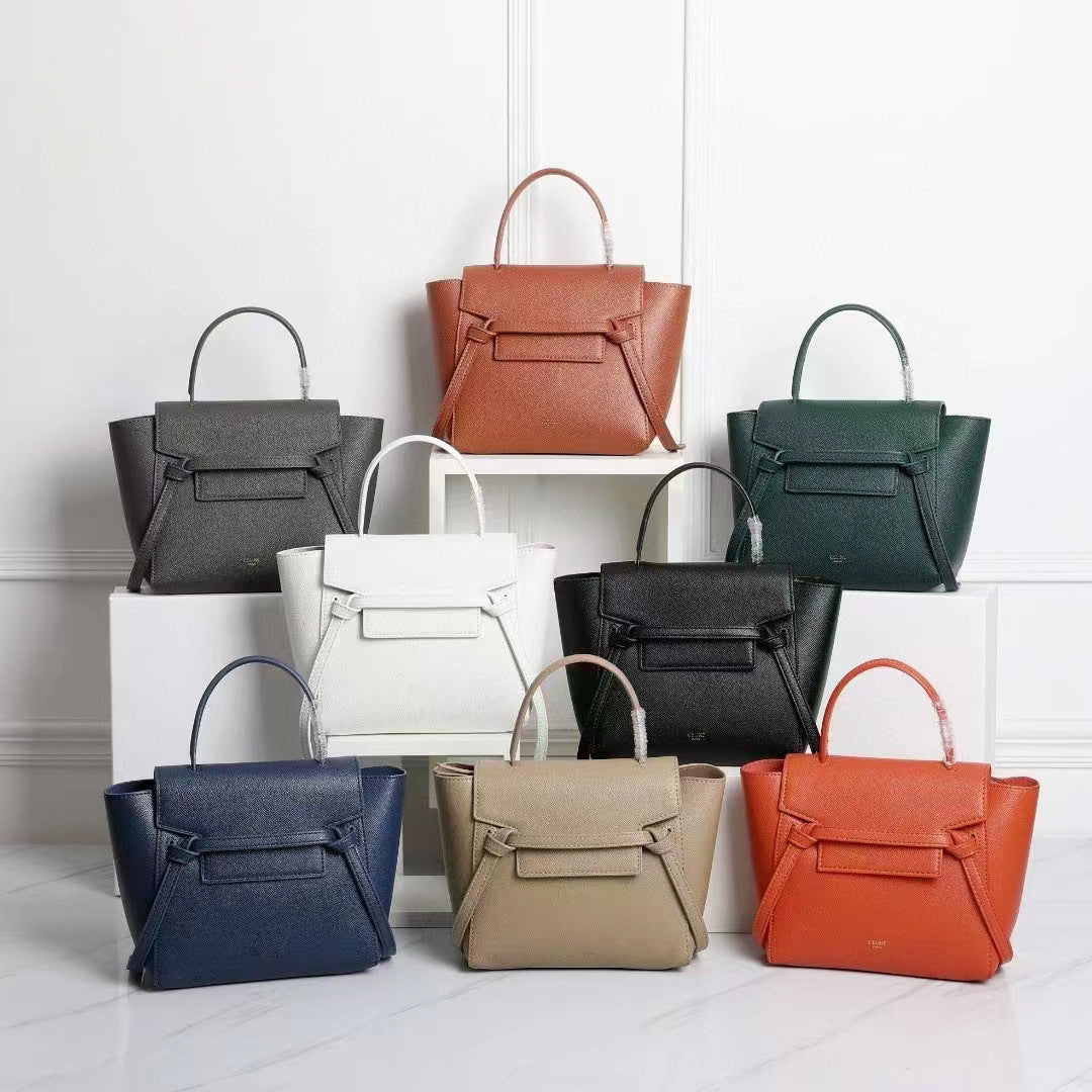 Women's High Version Palm Print Cowhide Simple Bags