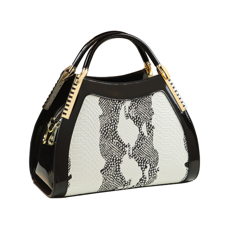 Women's Embossed Leather Fashion Banquet Mother Handbags