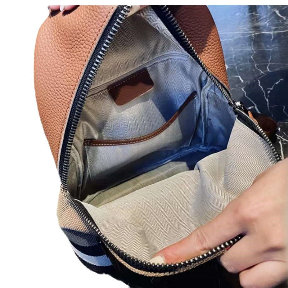 Women's High-grade Genuine Leather Large Capacity Niche Backpacks