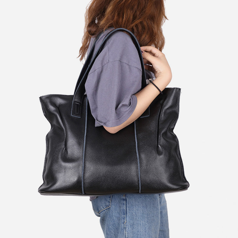 Women's Cowhide Leather Female Large Capacity Genuine Bags