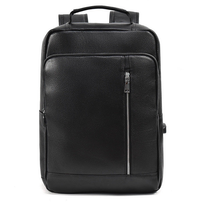 Men's Leisure Leather Inch First Layer Cowhide Backpacks
