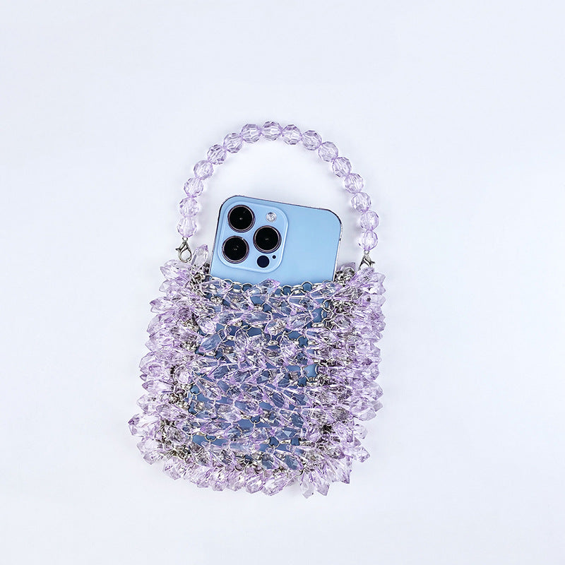 Women's Beads Portable Water Drop Fashion Temperament Handbags
