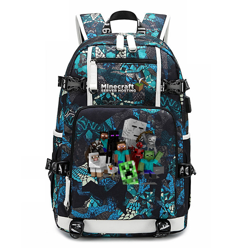My World Surrounding The Game Printed Backpacks