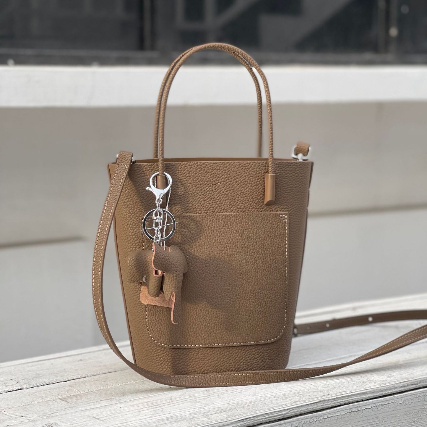 Women's Fashion Simple Single Korean Style Cowhide Handbags