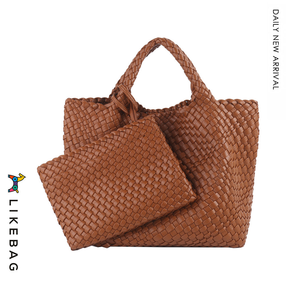 Business Commute Woven Large Capacity Trendy Handbags