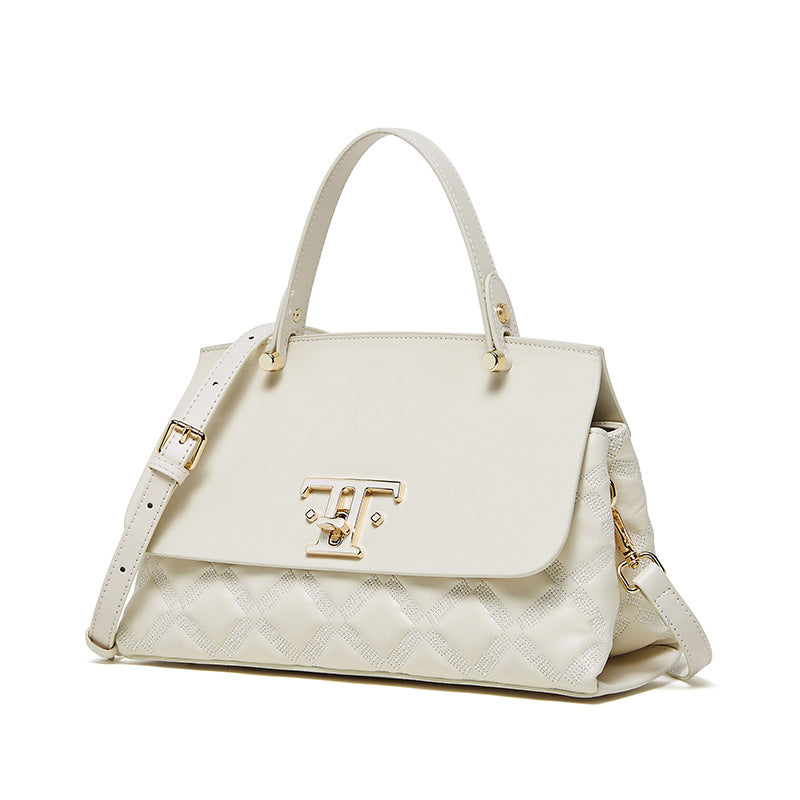 Women's Niche Genuine Leather Advanced Simple Commute Crossbody Bags