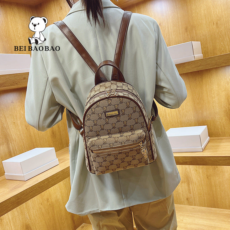Women's Female Springtide Fashionable Stylish Large Capacity Backpacks