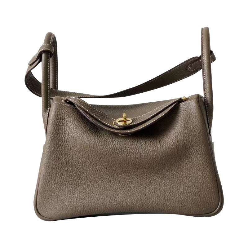 Women's Half Wax Line First Layer Cowhide Lindy Doctor Shoulder Bags