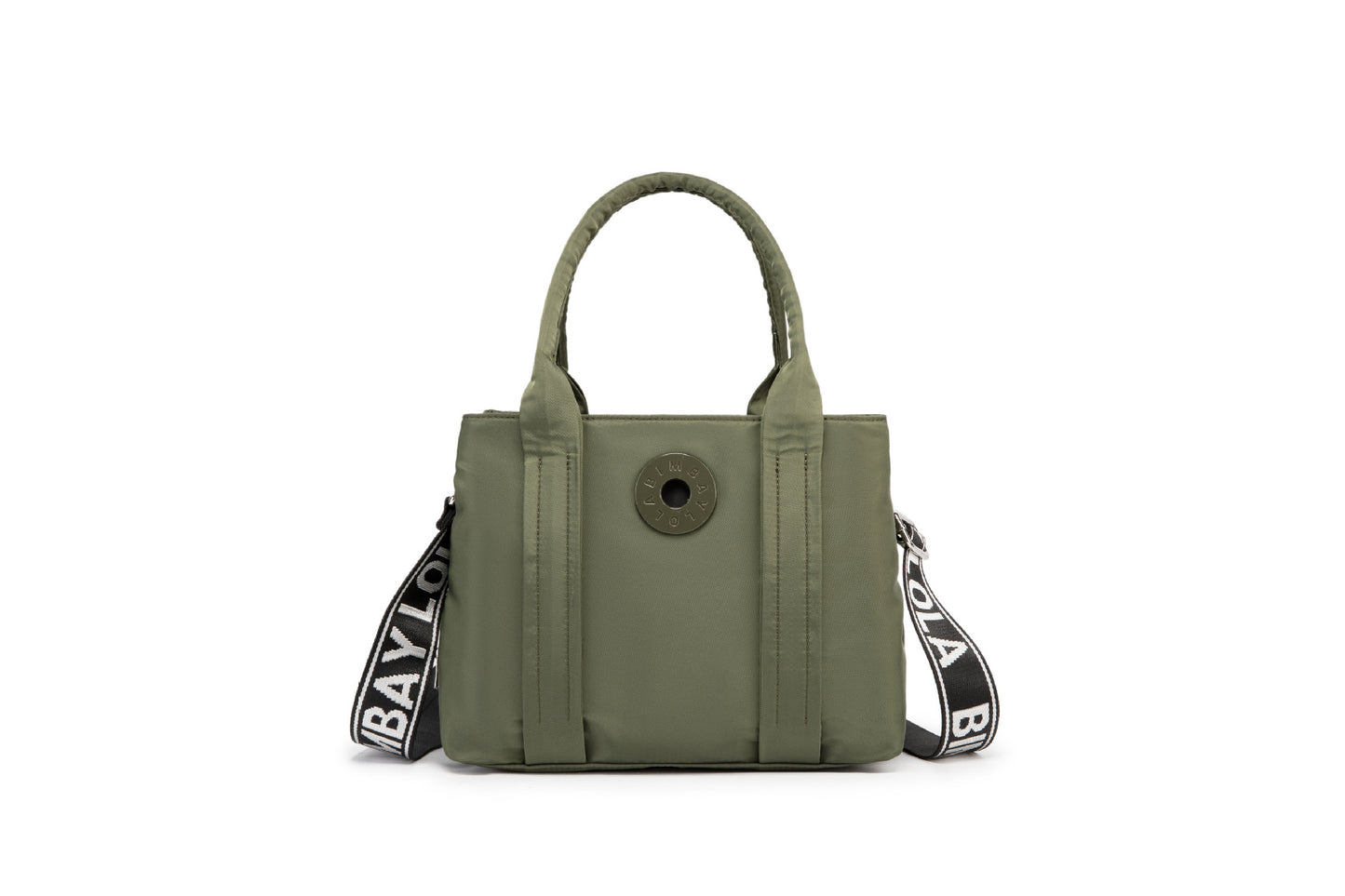 Spanish Round Label Solid Color Portable Shoulder Bags