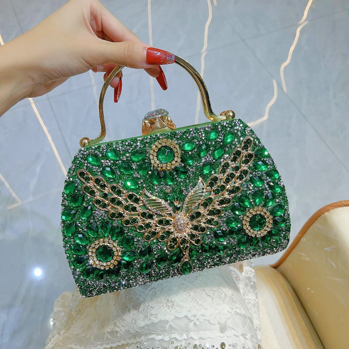 Diamond Crystal Full Fashion Dress Banquet Evening Bags