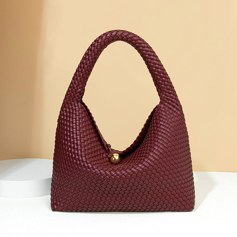 Fashion Large Capacity Hand-woven Dumpling Selenodont Armpit Bags