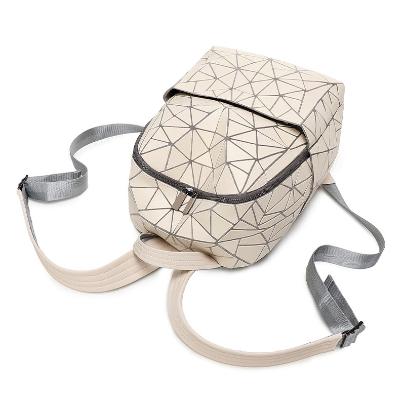 Women's Rhombus Stitching Fashion Large Capacity Sling Backpacks