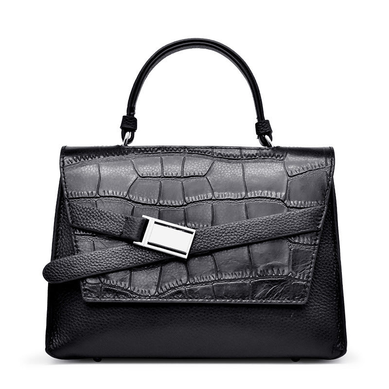 Women's Crocodile Pattern Portable Fashion Elegant Graceful Shoulder Bags
