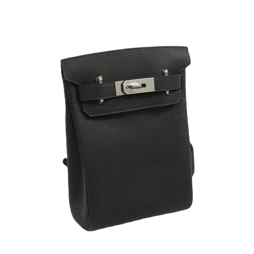 Women's & Men's & Lychee Pattern Kelly Advanced Texture Shoulder Bags