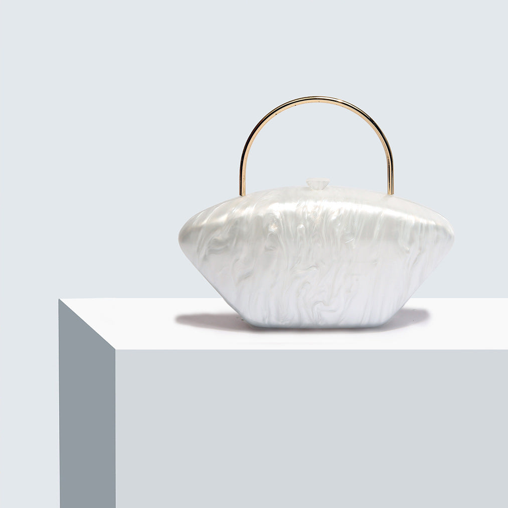 Women's Dinner Oval Shell Goose Egg Acrylic Handbags