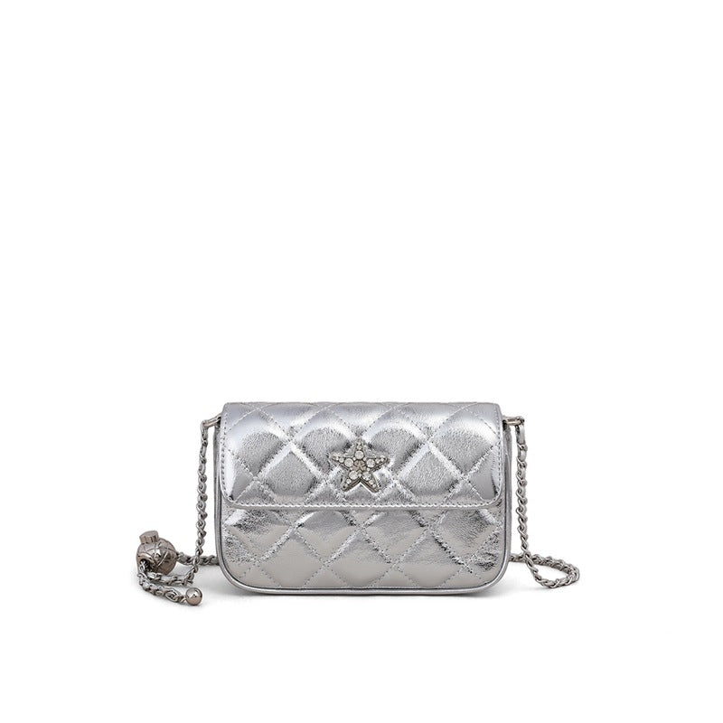 Autumn Chain Sier High Sense Genuine Crossbody Bags