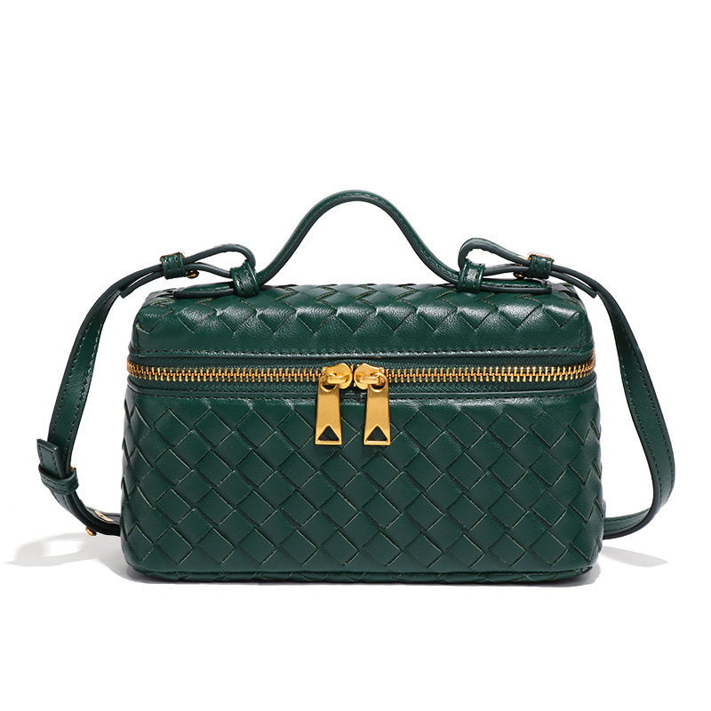 Niche Woven Practical Trendy Portable Box Handbags