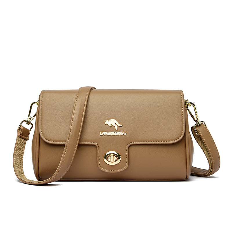 Mom Korean Simple Large Capacity Solid Crossbody Bags