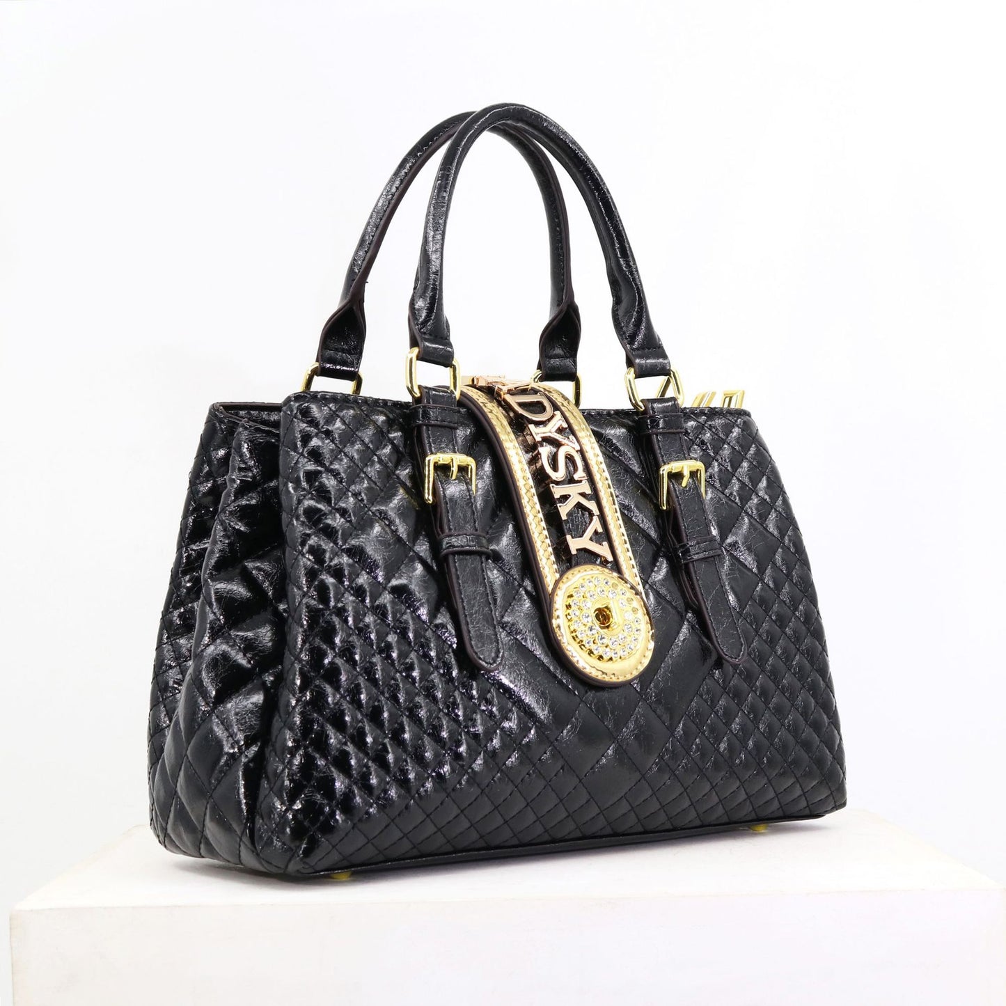 Women's Embroidery Thread Pu Leather Diamond Large Handbags