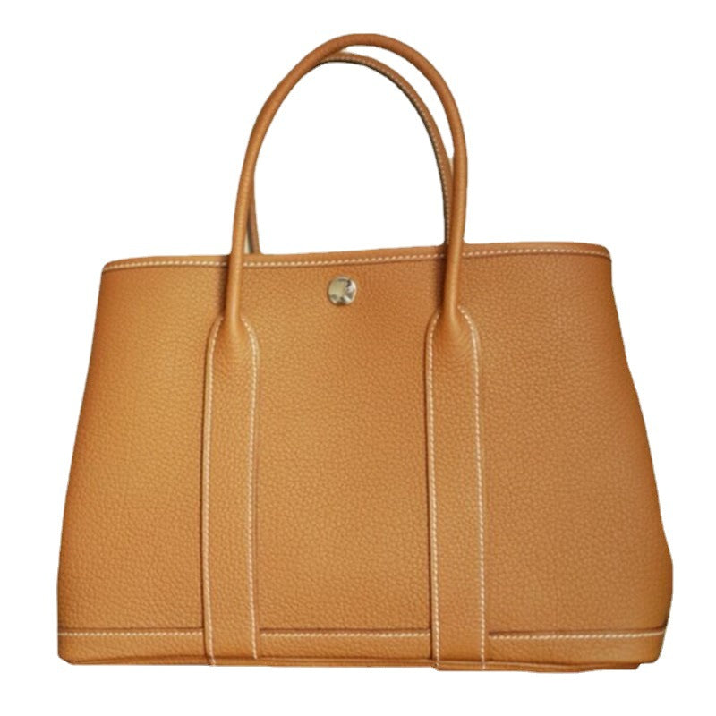Women's Large Capacity Totes Cow Leather Simplicity Handbags