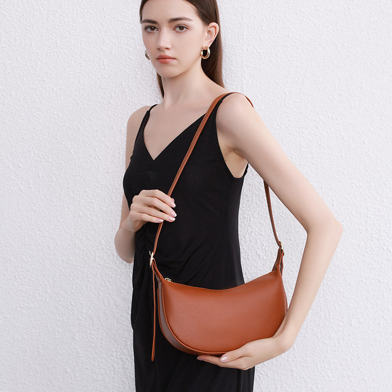 Women's Yan Underarm Cowhide Large Capacity Commuter Crossbody Bags