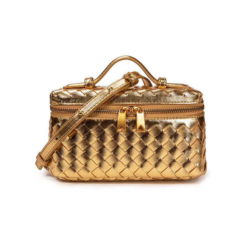 Niche Woven Practical Trendy Portable Box Handbags