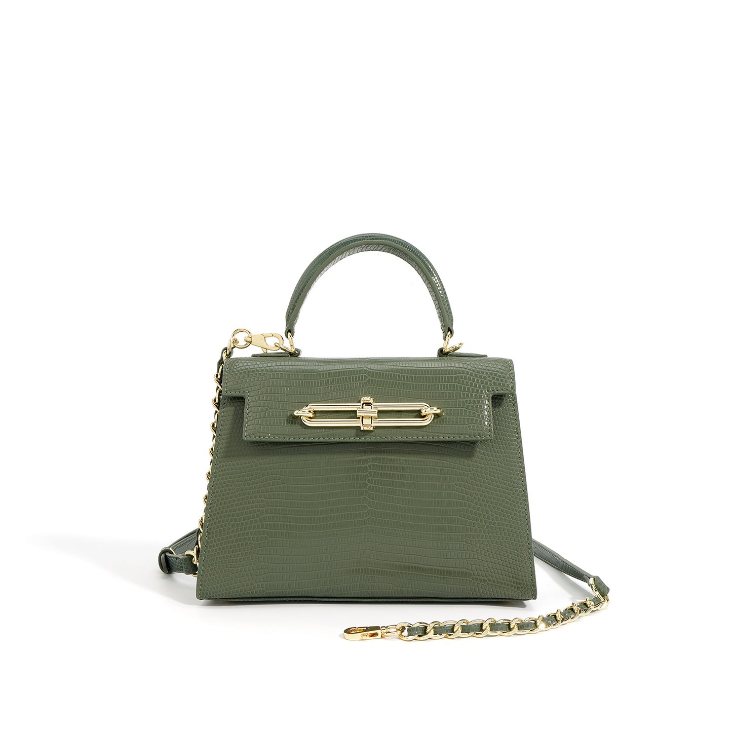 Cowhide Mini Kelly Spring Simple Commute Handbags