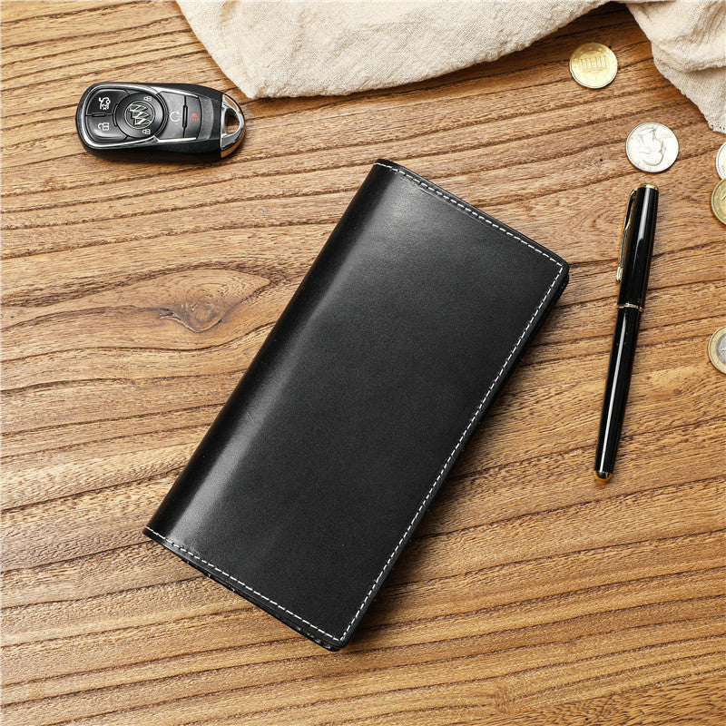 Men's Italian Long Genuine Leather First Layer Men's Wallets