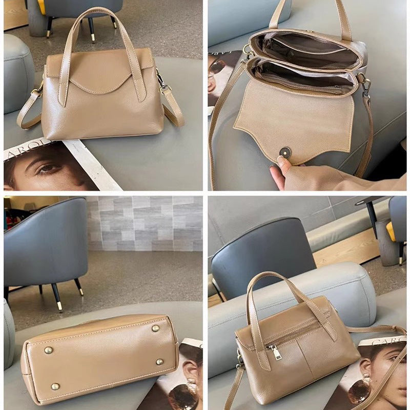 Women's Leather High Sense Vegetable Tanned Cow Shoulder Bags
