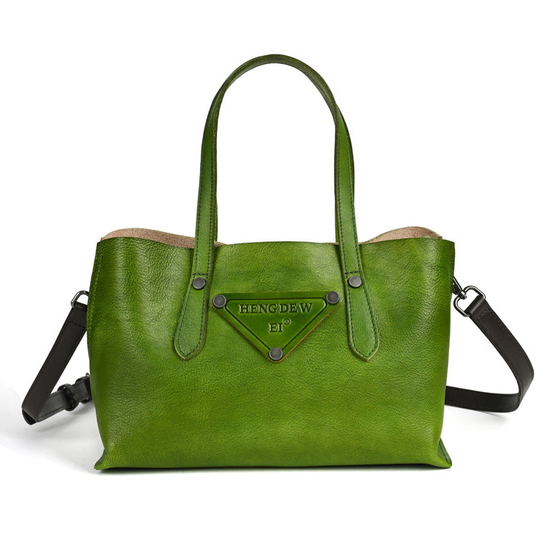 Women's Leather Retro Chinese Style Message Idle Bags