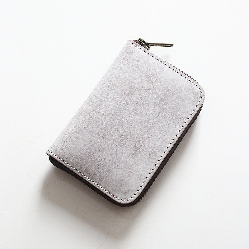 Men's Handmade Mist Wax First Layer Cowhide Men's Wallets