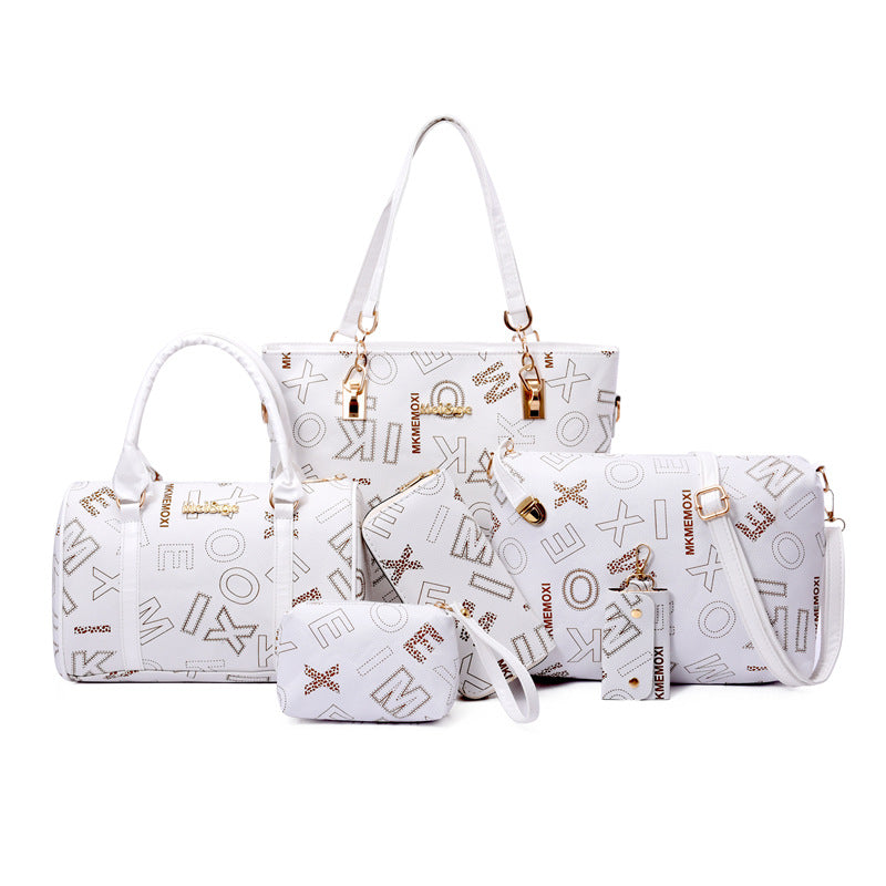 Women's Large Capacity Retro Mother Match Sets Handbags