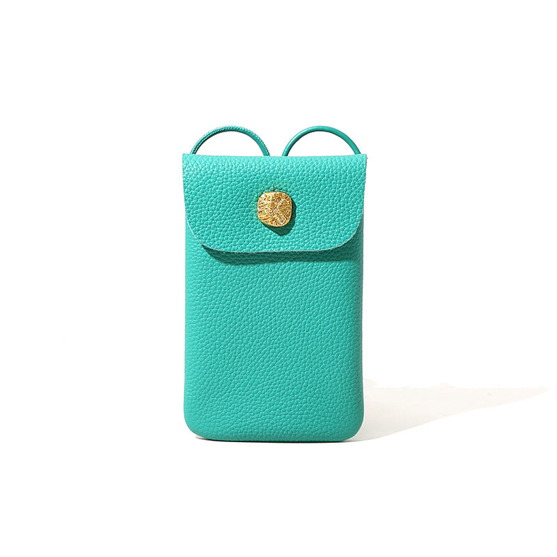 Women's Simple Style Leather Spring First Layer Crossbody Bags