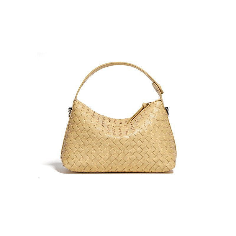 Women's Rhombus High-grade Fashion Authentic Leather Weave Handbags