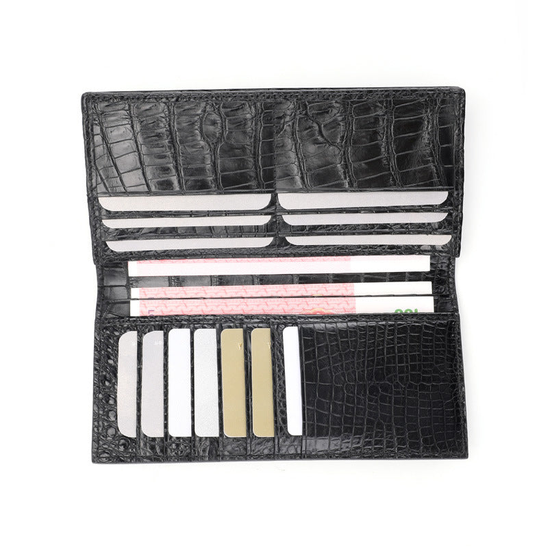 Leather Long Business Genuine Clutch Belly Men's Wallets