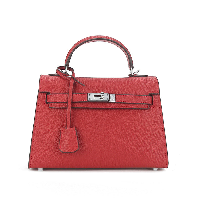 Sier Hardware Palm Pattern Second Generation Kai Mini Shoulder Bags