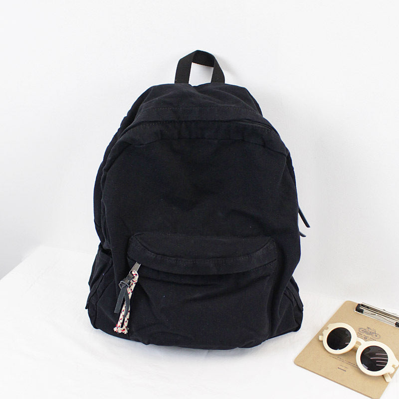 Style Washed Canvas Simple Mori Literary Backpacks