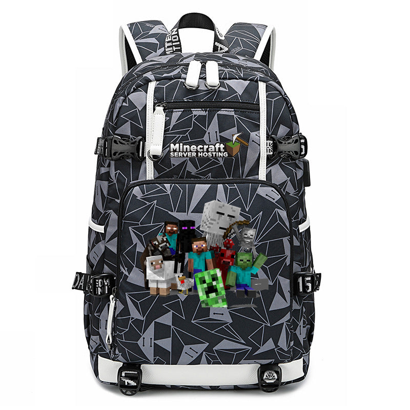 My World Surrounding The Game Printed Backpacks