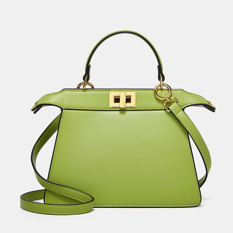 Women's Korean Fashionable Simple Solid Color Kelly Bags