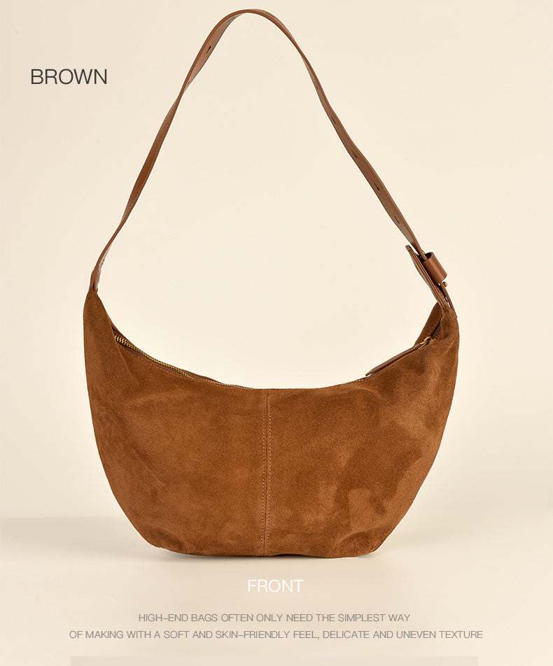 Women's Niche Retro Dumpling High-grade Large Capacity Shoulder Bags