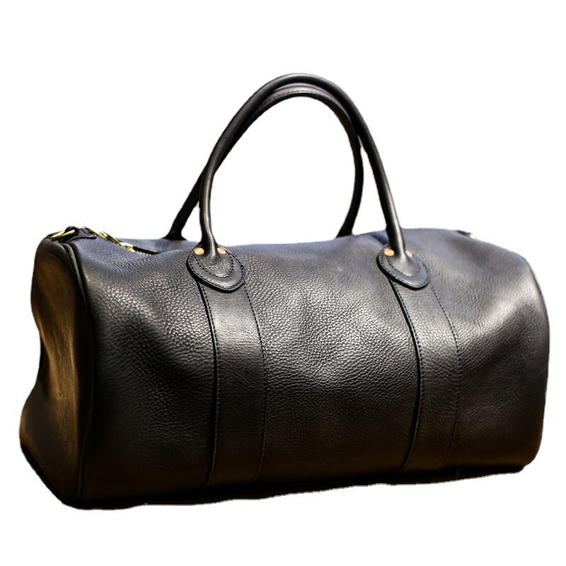 Women's & Men's & Leather Short-distance Portable Big Copper Bags