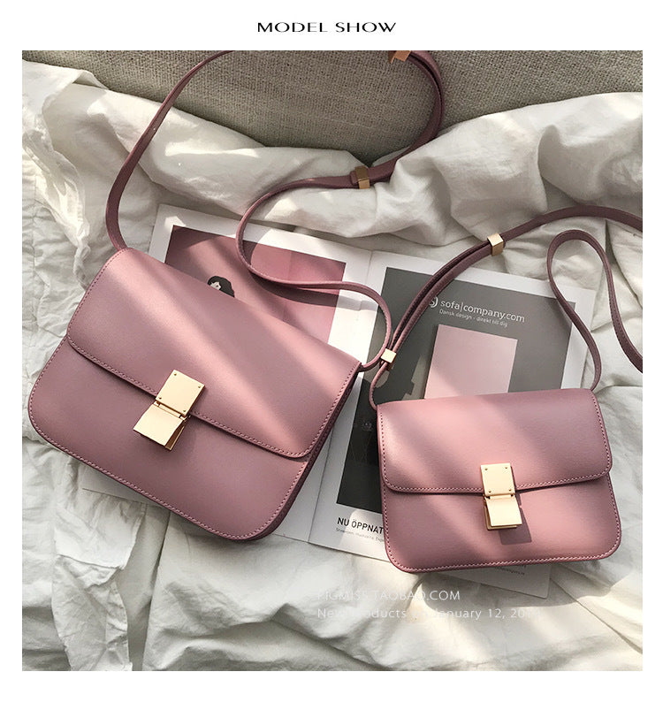 Women's Cowhide Popular Advanced Texture Fashionable Portable Shoulder Bags