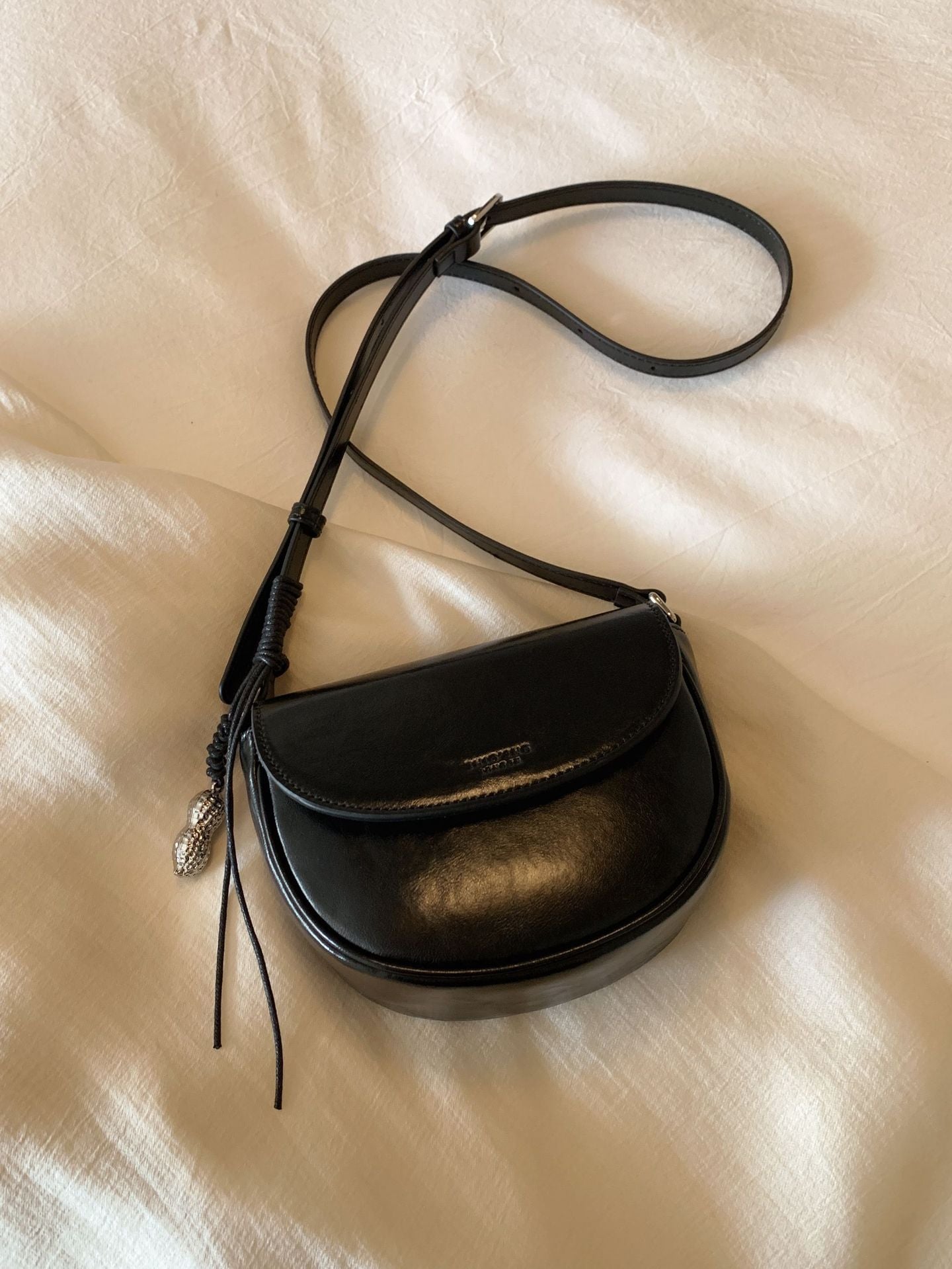 Women's Half Sugar Milk Chestnut Saddle Summer Crossbody Bags