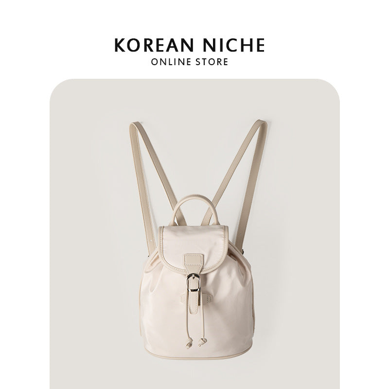 Women's Korean Style Simple Large Capacity Niche Retro Backpacks