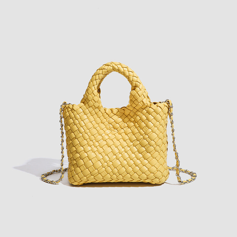 Design Hand-woven Single Vegetable Basket Daily Handbags
